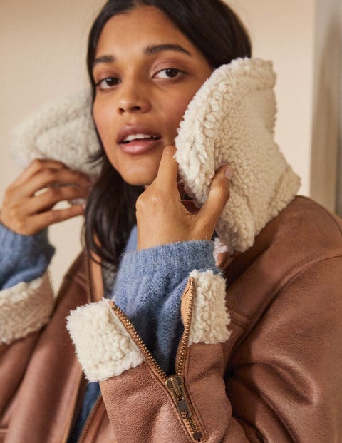 Dunmore Lammfelljacke - Karamellbraun Dunmore Lammfelljacke - Karamellbraun