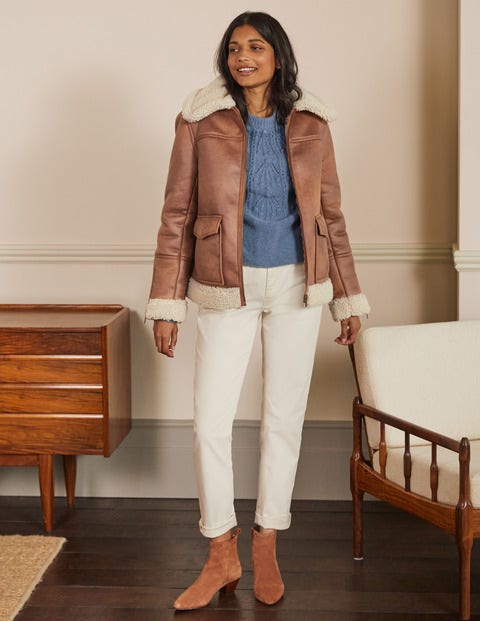 Dunmore Lammfelljacke - Karamellbraun Dunmore Lammfelljacke - Karamellbraun