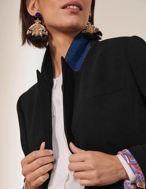 Taillierte Smoking-Jacke - Schwarz Taillierte Smoking-Jacke - Schwarz