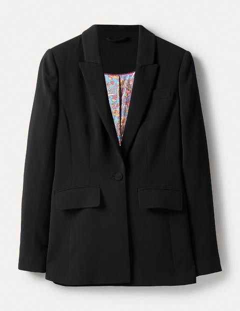 Taillierte Smoking-Jacke - Schwarz Taillierte Smoking-Jacke - Schwarz
