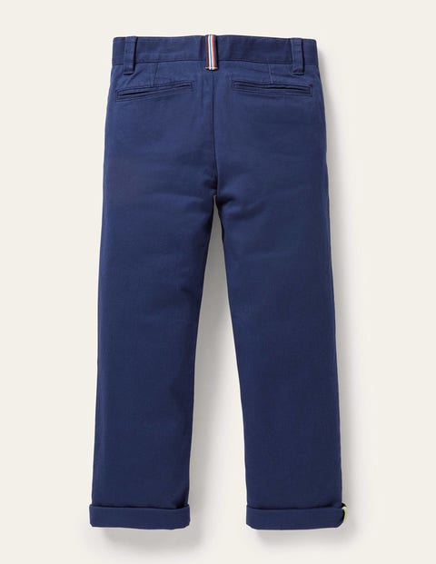 Pantalon chino stretch - Bleu marine universitaire