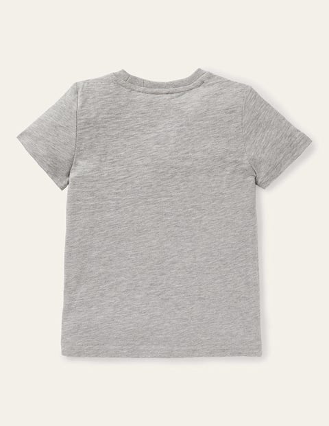Slub Washed T-shirt - Grey Marl