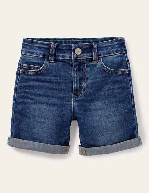 Mini Boden Mid Vintage Adventure-flex Denim Shorts Boys