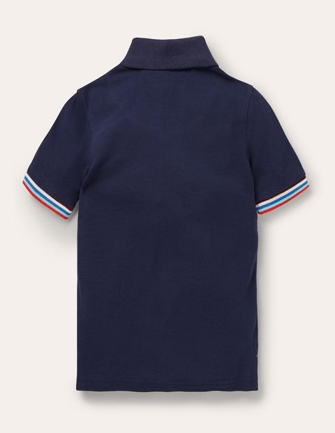 Piqué-Poloshirt - Schuluniform-Navy