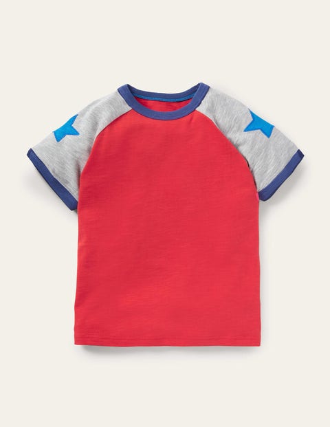 Raglan-T-Shirt in Blockfarben
