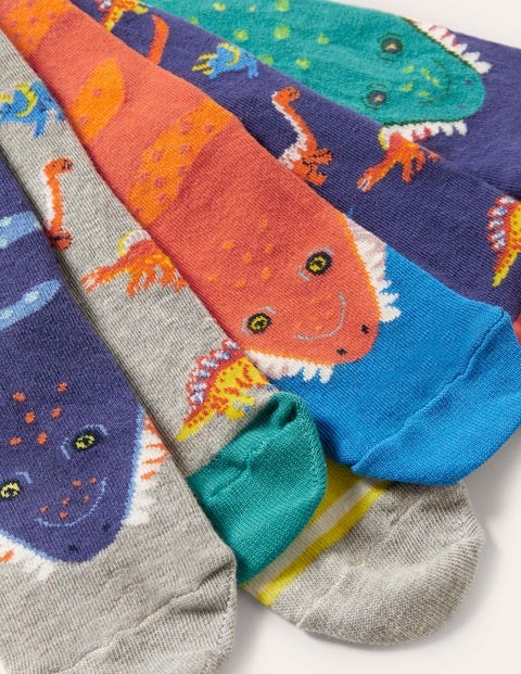Sock 7 Pack - Multi Dinosaurs