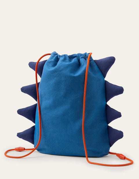 Neue Tasche mit Zugband - Strahlendes Marineblau, Dinosaurier