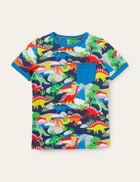 Graphic Vacation T-shirt - Multi Dino