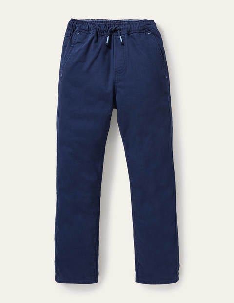 Relaxed Slim Pull-on Trousers - College Navy