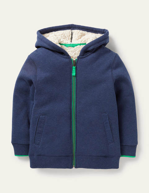 Shaggy-lined Zip-up Hoodie