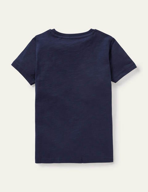 Slub Washed T-shirt - Navy Blue Slub Washed T-shirt - Navy Blue