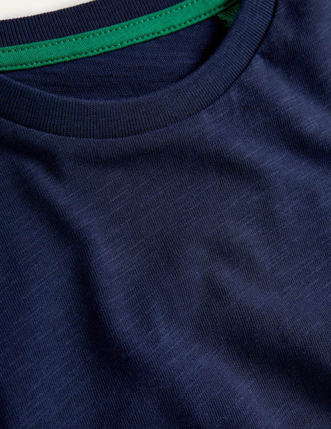 Slub Washed T-shirt - Navy Blue Slub Washed T-shirt - Navy Blue