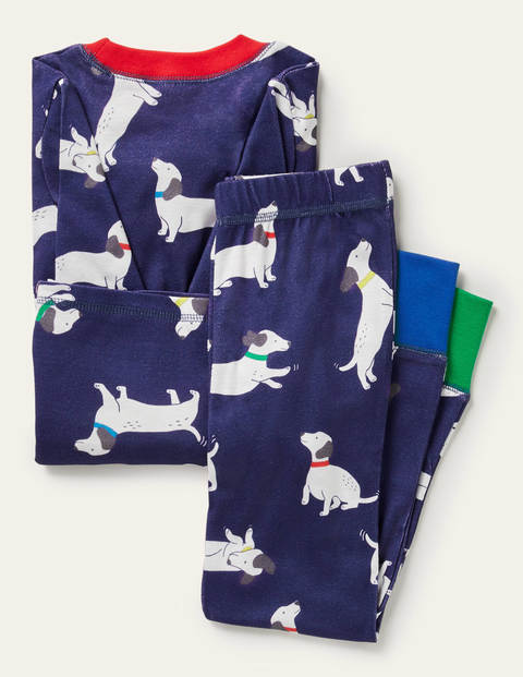 Snug Glow-in-the-dark Pyjamas - Starboard Blue Sausage Dogs