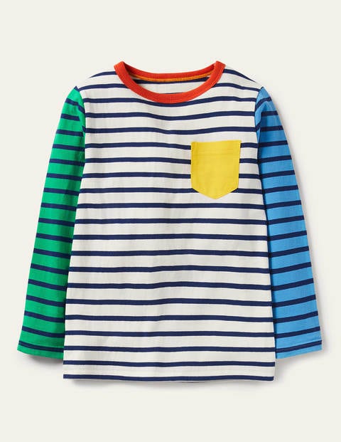 Long Sleeve Breton T-shirt - Multi Hotchpotch
