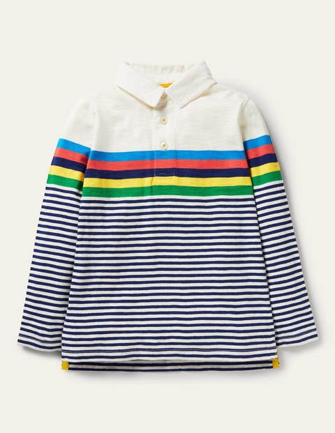 Supersoft Jersey Polo - Starboard Blue/Ivory Multi