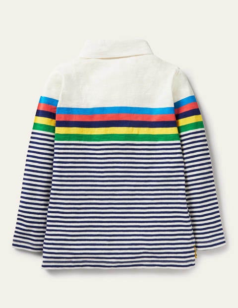 Supersoft Jersey Polo - Starboard Blue/Ivory Multi Supersoft Jersey Polo - Starboard Blue/Ivory Multi