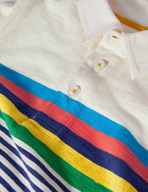 Supersoft Jersey Polo - Starboard Blue/Ivory Multi Supersoft Jersey Polo - Starboard Blue/Ivory Multi