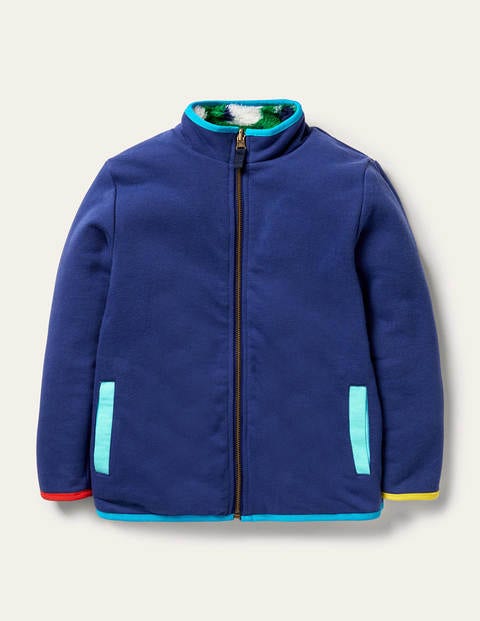 Pull zippé réversible - Mouton poivron vert Pull zippé réversible - Mouton poivron vert