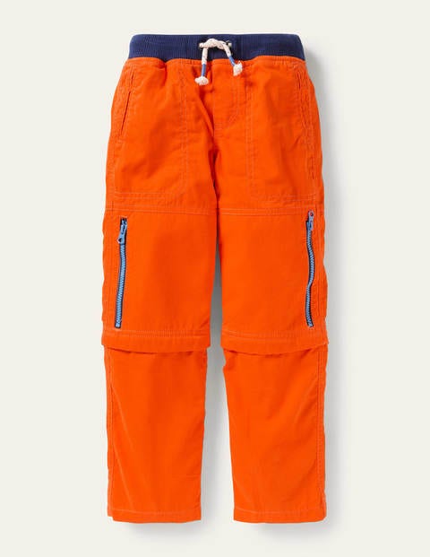 Zip-off Techno Pants - Mandarin Orange