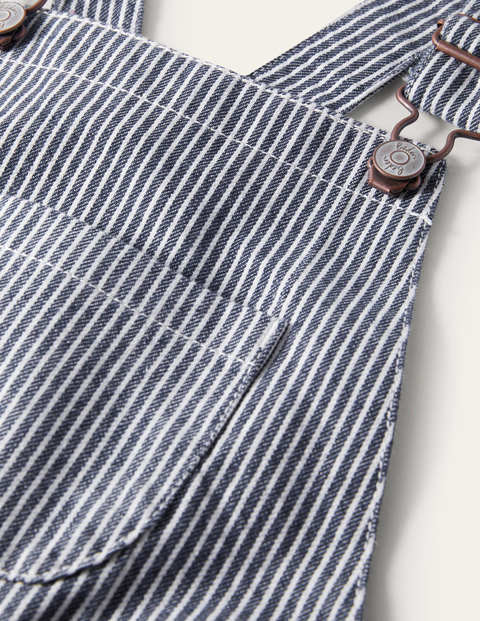 Ticking Stripe Dungarees - Indigo Ticking Ticking Stripe Dungarees - Indigo Ticking