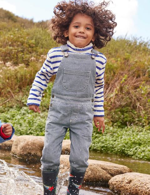 Ticking Stripe Dungarees - Indigo Ticking Ticking Stripe Dungarees - Indigo Ticking