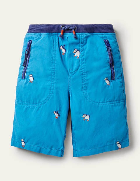 Adventure Shorts - Moroccan Blue Puffins Adventure Shorts - Moroccan Blue Puffins