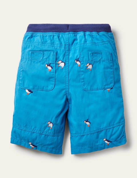 Adventure Shorts - Moroccan Blue Puffins Adventure Shorts - Moroccan Blue Puffins