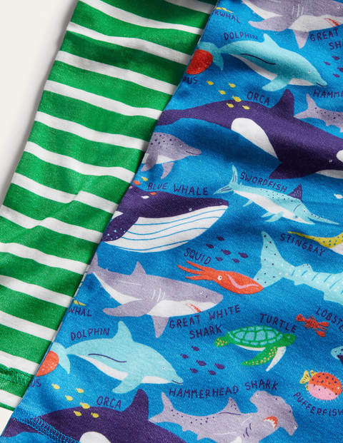 2 pyjamas longs douillets - Motif sous-marin bleu audacieux 2 pyjamas longs douillets - Motif sous-marin bleu audacieux