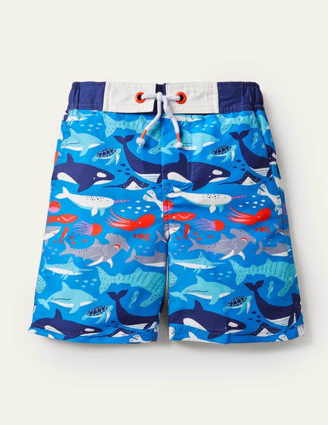 Board Shorts - Moroccan Blue Under the Sea