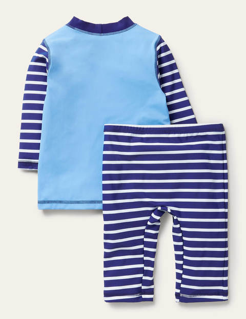 Surfanzug - Surfbrett-Blau, Papageitaucher Surfanzug - Surfbrett-Blau, Papageitaucher