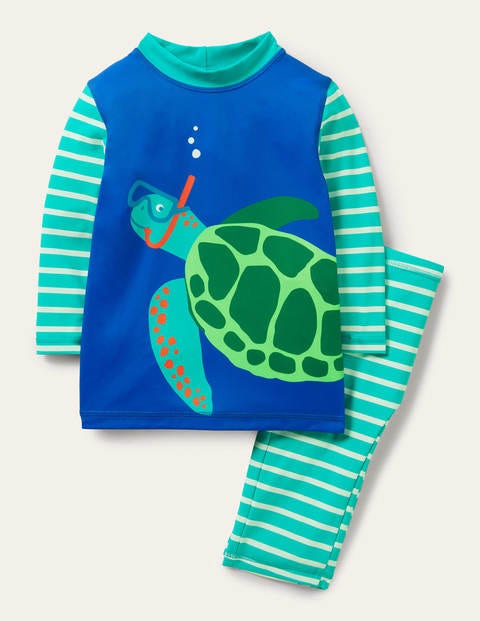 Surfanzug - Tropisches Grün, Schildkröte