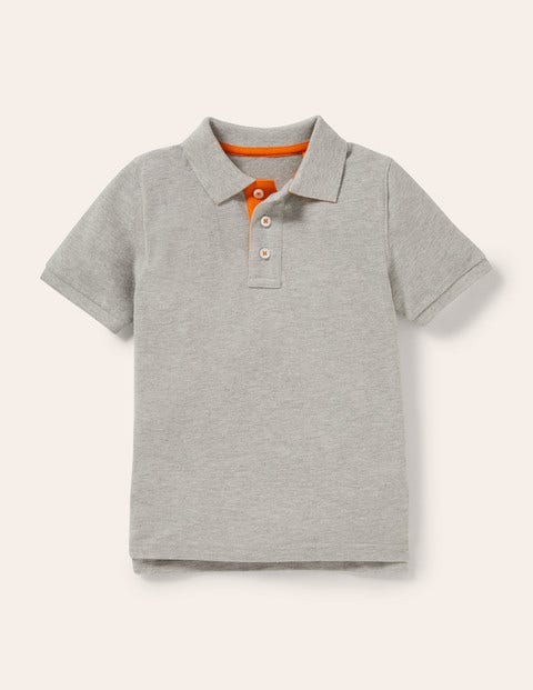 Piqué Polo Shirt - Grey Marl