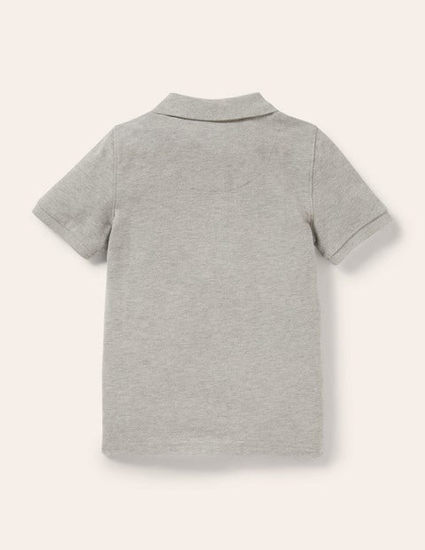 Piqué Polo Shirt - Grey Marl