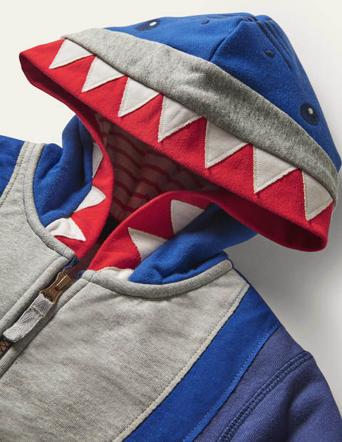 Fun Zip-up Hoodie - College Navy Shark Fun Zip-up Hoodie - College Navy Shark