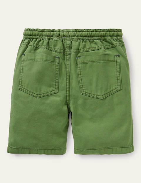 Pull-on Drawstring Shorts - Safari Green