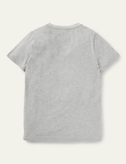 T-Shirt mit Tierabenteuermotiv - Grau Meliert, Meerschweinchen