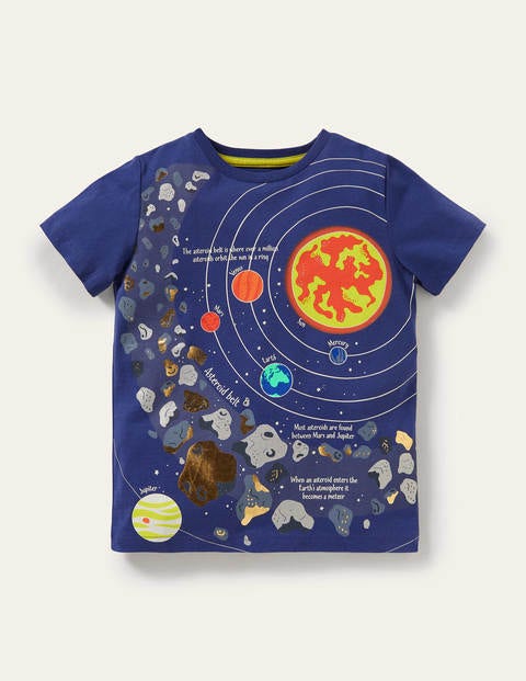 Blue Space Educational T-shirt​ - Starboard Blue Planets