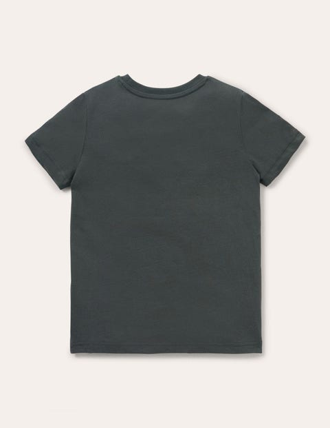 T-shirt éducatif phosphorescent - Tornade gris fumée