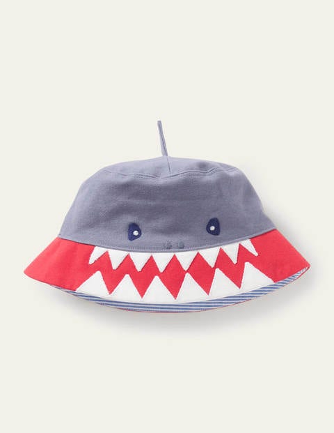 Novelty Bucket Hat - Grey Shark