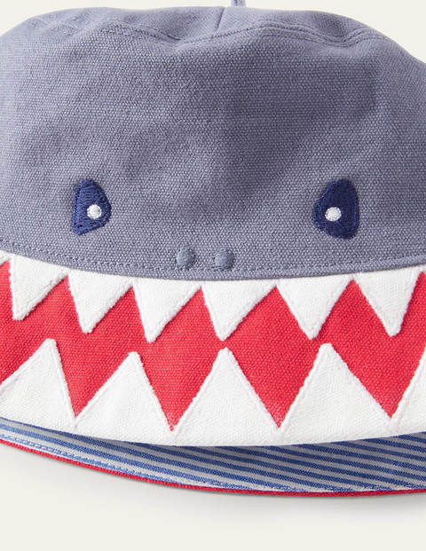 Novelty Bucket Hat - Grey Shark