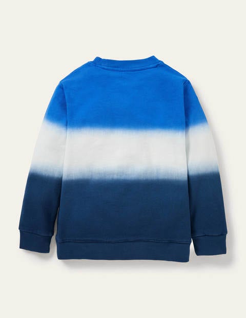 Printed Sweatshirt - Blue Dip Dye