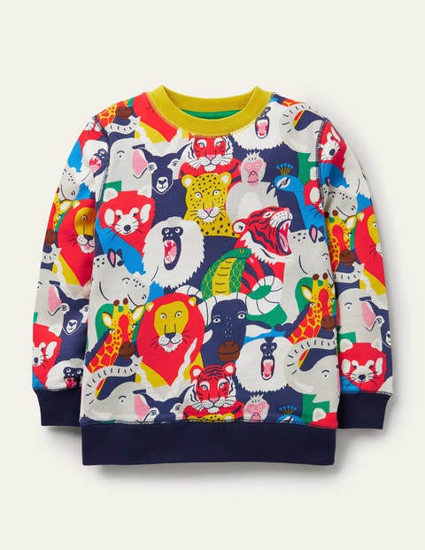 Printed Sweatshirt - Multi Bonkers Jungle