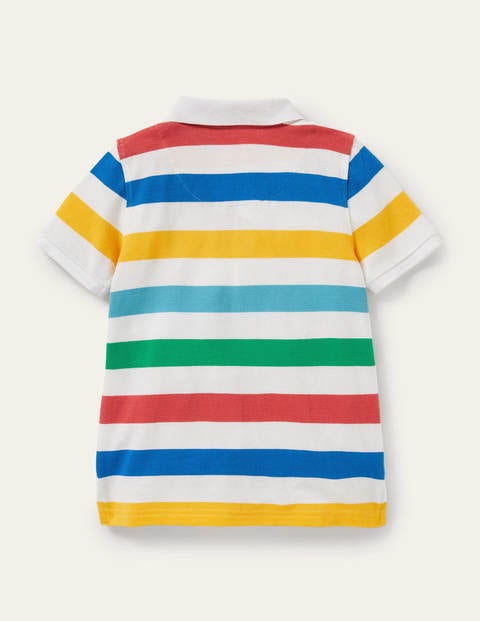 Piqué-Poloshirt - Bunt, Regenbogenfarben
