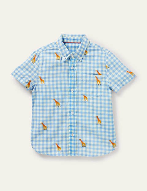 Vacation Shirt - Gingham Embroidered 