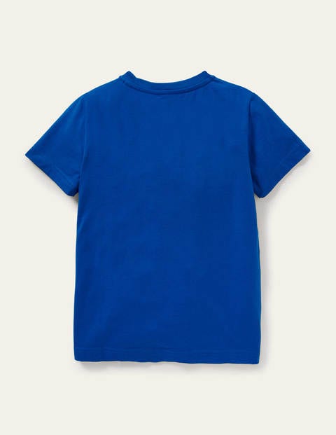 T-Shirt mit Unterwassermotiv - Wellenblau, Schildkröte