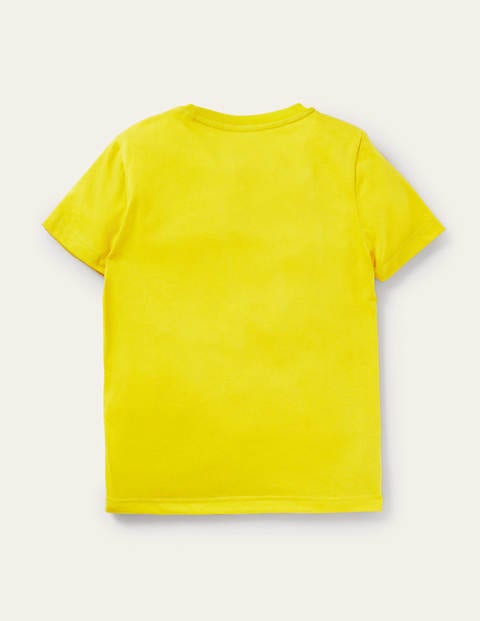 T-shirt à motif animaux sous-marins - Raie manta jaune tournesol