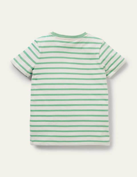 Easter Appliqué T-shirt - Ivory/Aloe Green Bunny