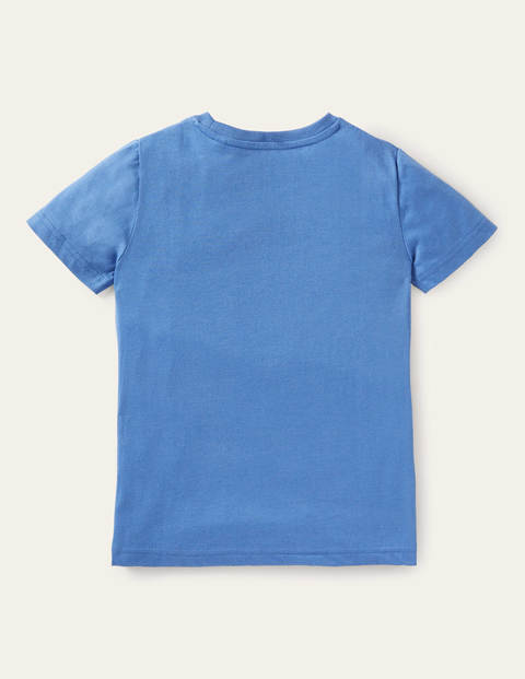 Zip Appliqué T-shirt - Elizabethan Blue Football