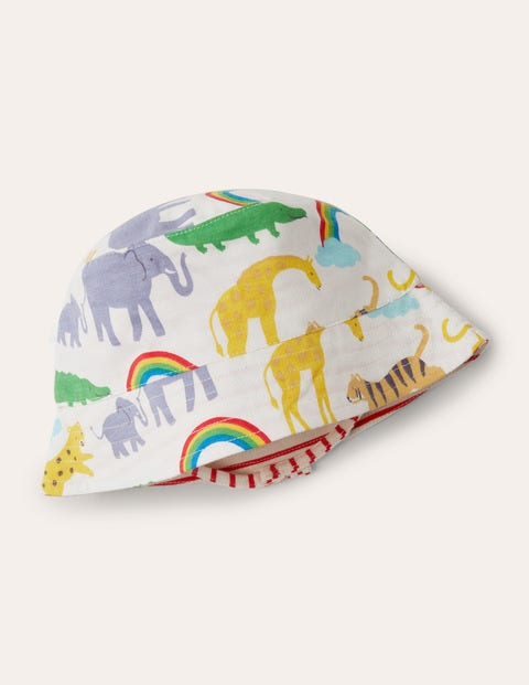 Reversible Bucket Hat - Surfboard Blue Rainbow Jungle