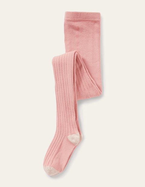 Ribbed Tights - Chalky Pink